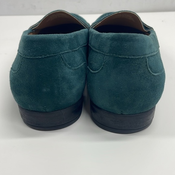 Array Womens Harper Emerald Leather Moc Toe Penny Loafers Shoes Size 8.5 Narrow - Picture 4 of 8